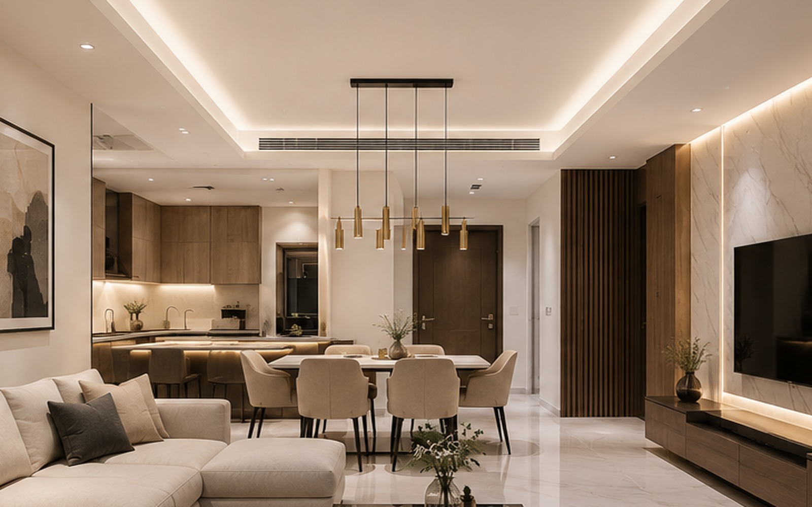 Modern finished residential interior in Dubai