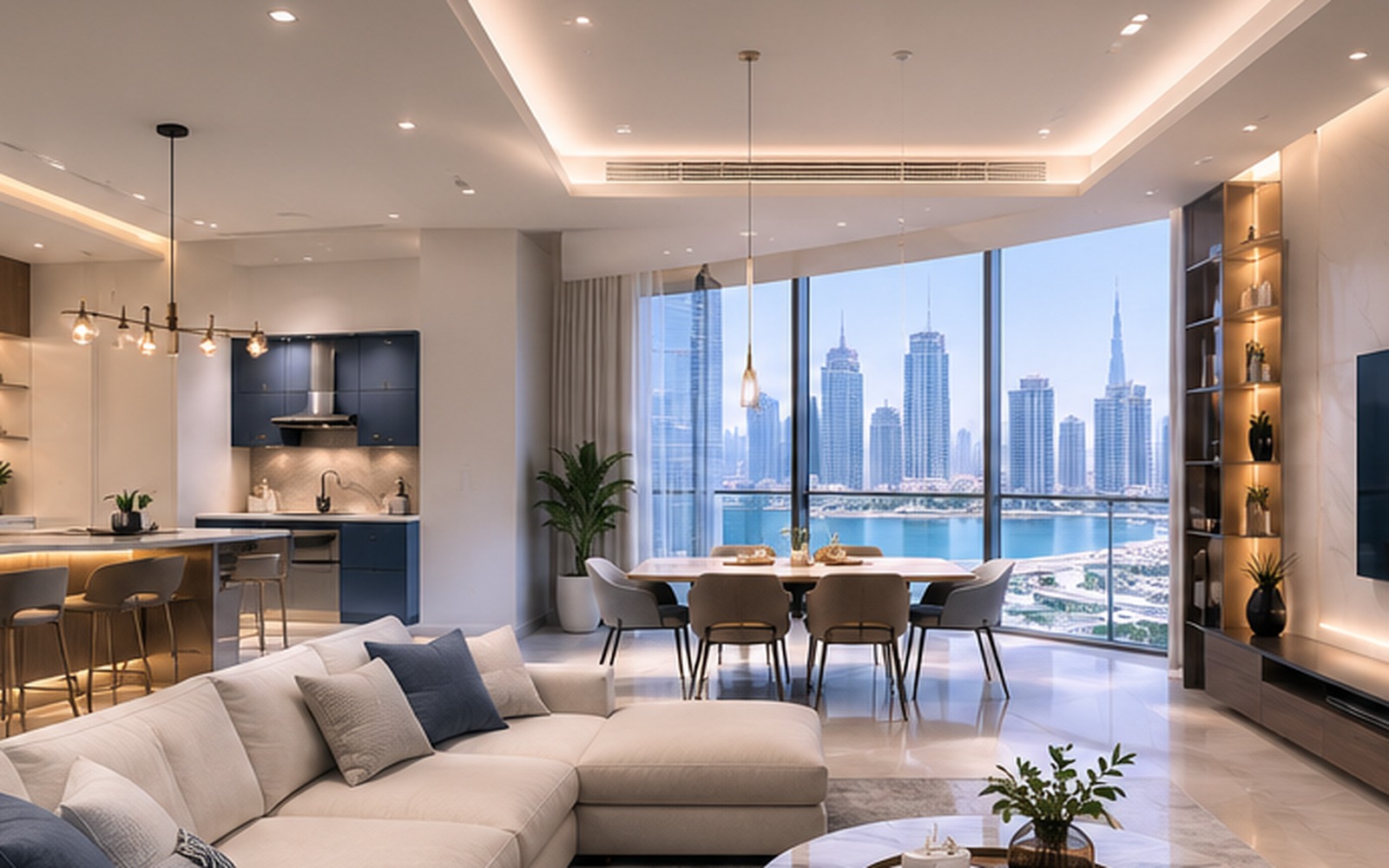 Contemporary apartment finishing and maintenance
